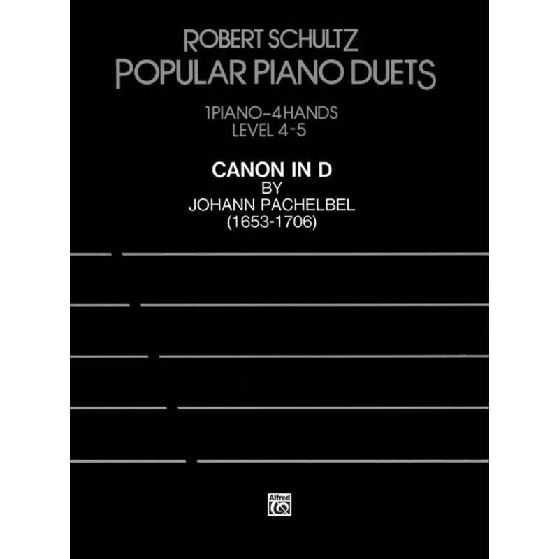 Canon in D - Piano - Pachelbel/arr. Schultz