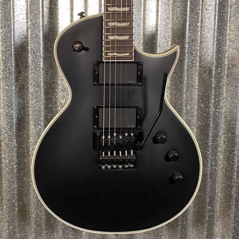 ESP LTD EC-1000 FR Floyd Rose Black Satin EMG Guitar EC1000FRBLKS #0087 Used
