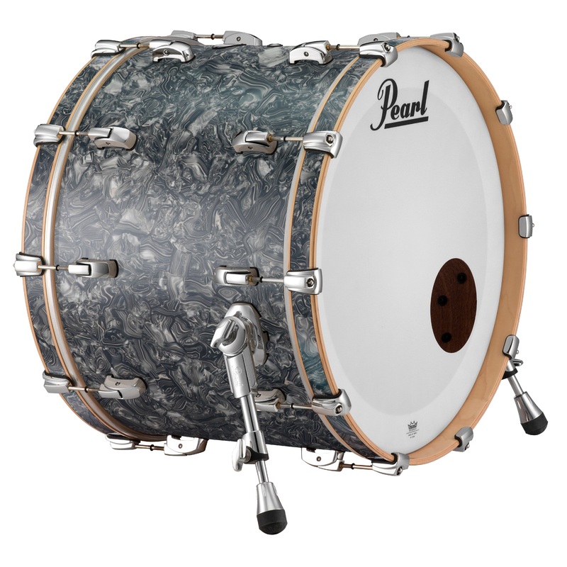 Pearl Music City Custom Reference Pure 18"x14" Bass Drum PEWTER ABALONE RFP1814BX/C417