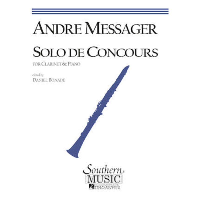 Solo De Concours for Clarinet and Piano - Messager