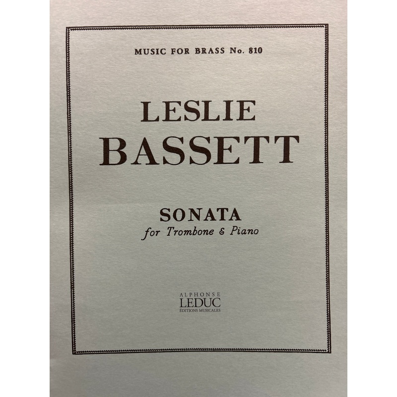 Sonata for Trombone & Piano - Bassett
