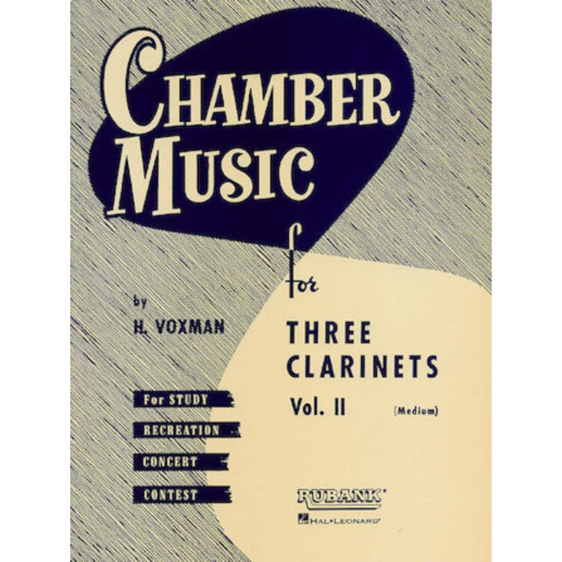 Chamber Music for Three Clarinets, Vol. II - Voxman