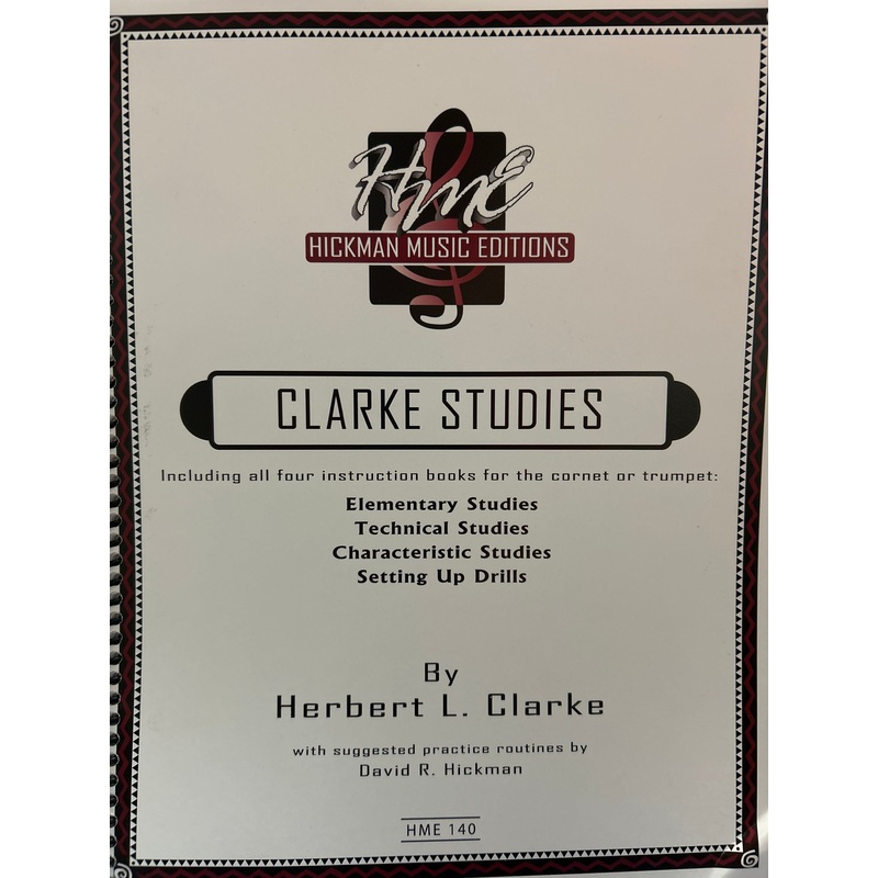 Clarke Studies (All Four Instruction Books) - Cornet/Trumpet - Clarke