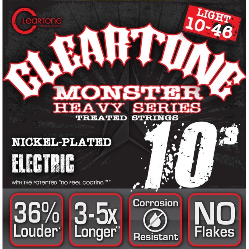 Cleartone 9510 Monster Heavy Series Nickel Plated Electric Guitar Strings Light 10-46