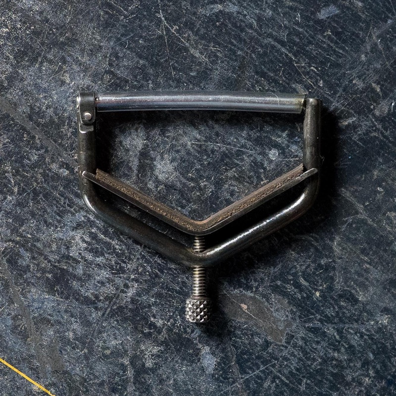 Kat Eyz Gunmetal Steel 12" Radius Guitar Capo (3/8TS)