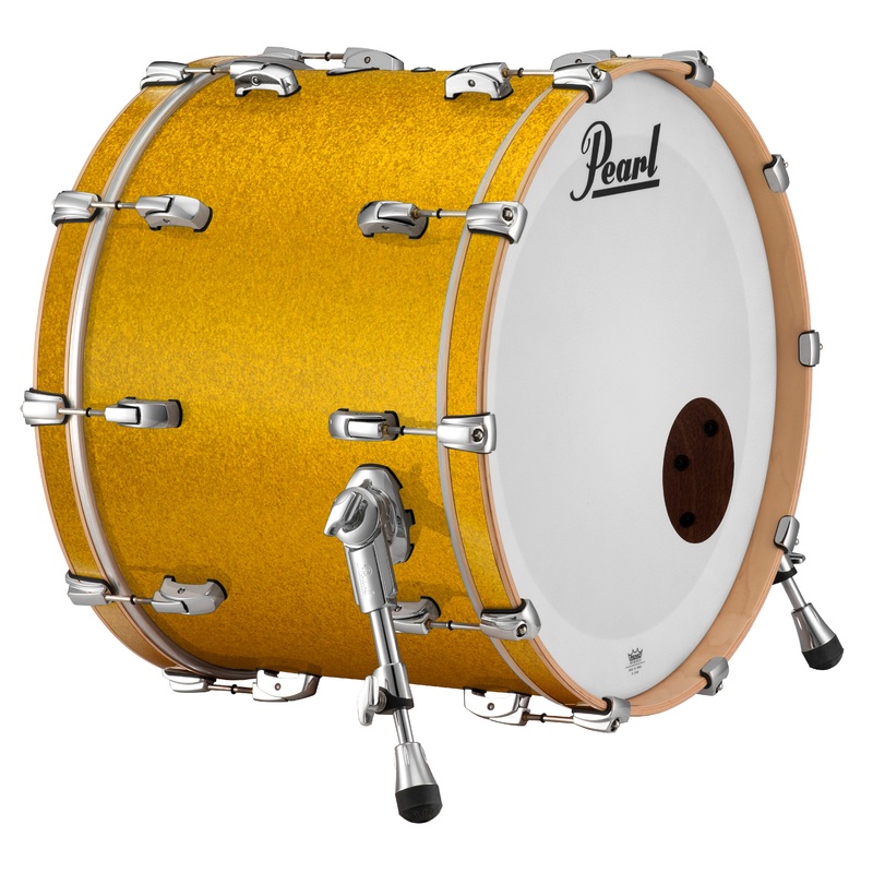 Pearl Music City Custom 24"x18" Reference Series Bass Drum w/o BB3 Mount VINTAGE GOLD SPARKLE RF2418BX/C423