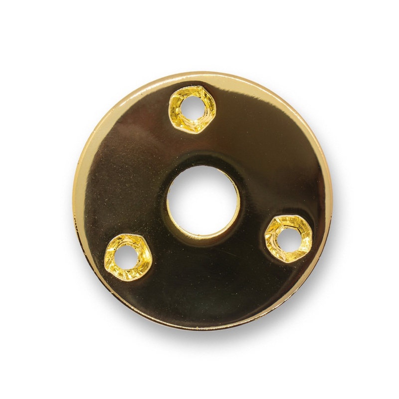 3 Hole Jack Plate & Screws Set (Gold)