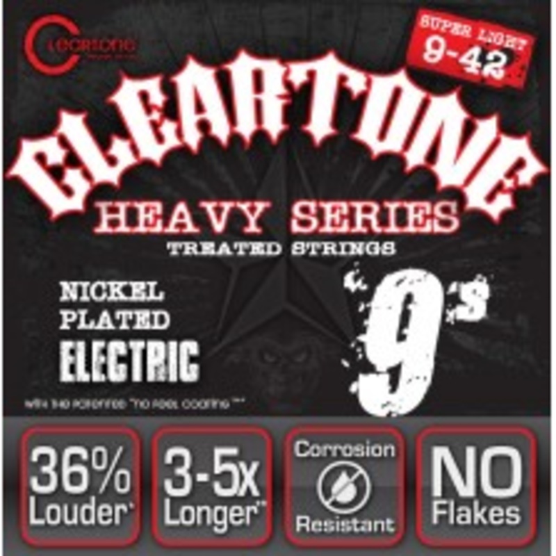 Cleartone 9509 Monster Heavy Series Nickel Plated Electric Guitar Strings Super Light 9-42