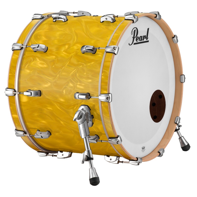 Pearl Music City Custom 22"x16" Reference Series Bass Drum w/o BB3 Mount GOLD SATIN MOIRE RF2216BX/C723