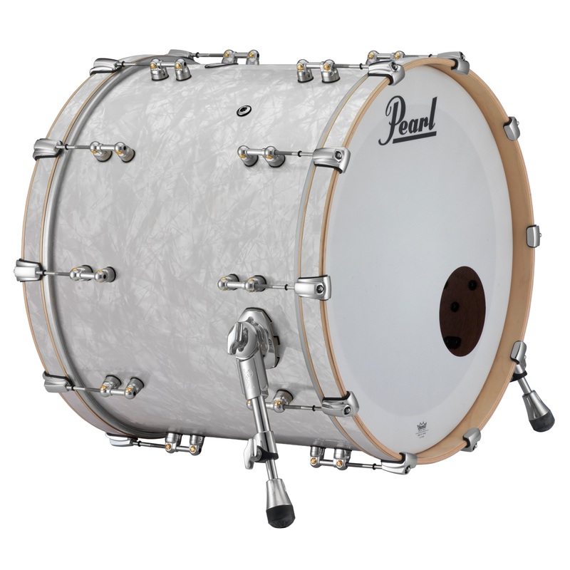 Pearl Music City Custom Reference Pure 22"x20" Bass Drum, #422 Matte White Marine MATTE WHITE MARINE PEARL RFP2220BX/C422