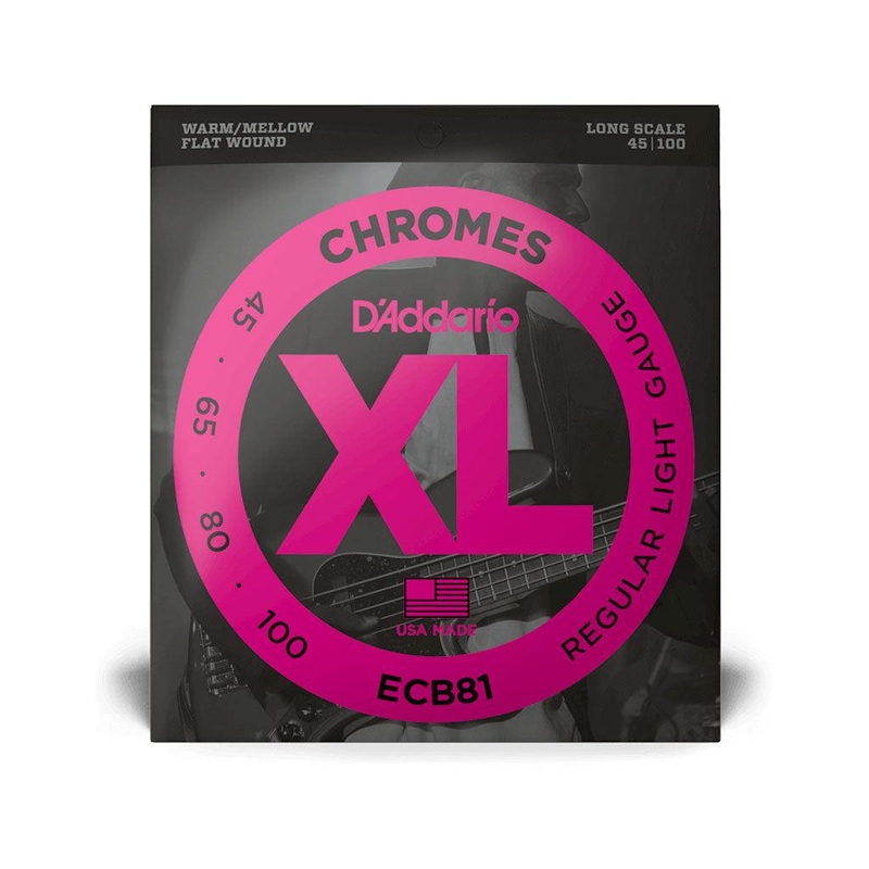 D'Addario Chromes Long Scale Bass Strings 45-100 ECB81