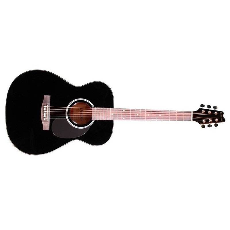 Denver DF44S-BLK Folk Acoustic Guitar with Gig Bag-Black