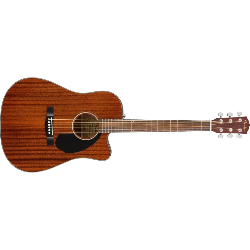 Fender CD-60SCE Dreadnought Acoustic/Electric Guitar-All Mahogany