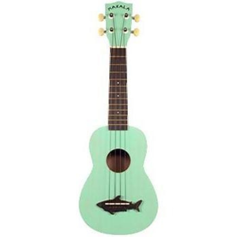 Kala MK-SS-GRN Soprano Shark Bridge Ukulele with Gig Bag-Green