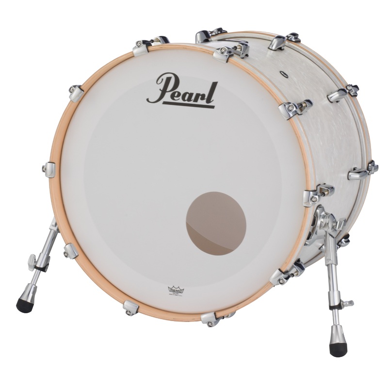 Pearl Music City Custom Masters Maple/Gum 22"x16" Bass Drum MATTE WHITE MARINE PEARL MMG2216BX/C422