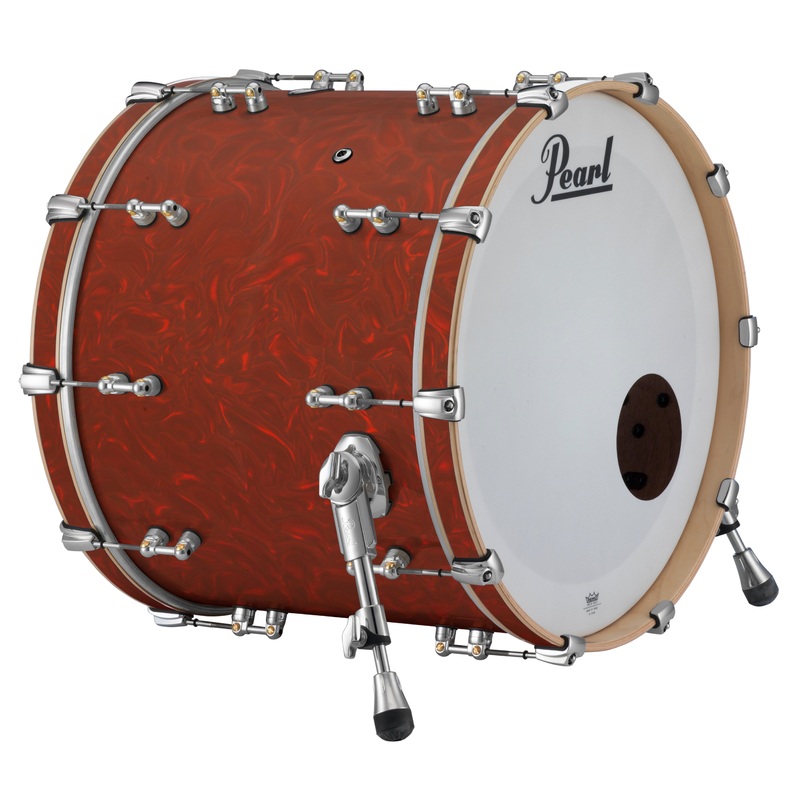 Pearl Music City Custom Reference Pure 18"x14" Bass Drum w/BB3 Mount CRANBERRY SATIN SWIRL RFP1814BB/C720