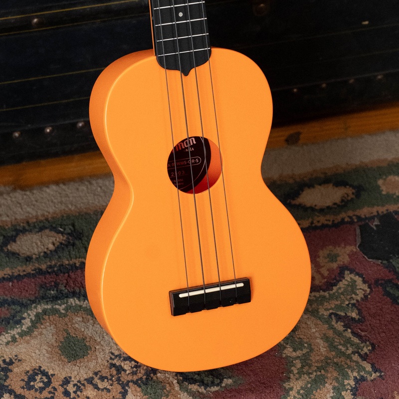 The Waterman Sunset Orange Soprano Recycled Ukulele - Kala Brand