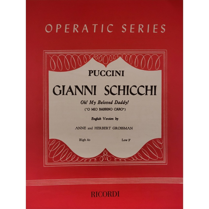 O mio babbino caro (from Gianni Schicchi), Low Voice - Puccini/Grossman