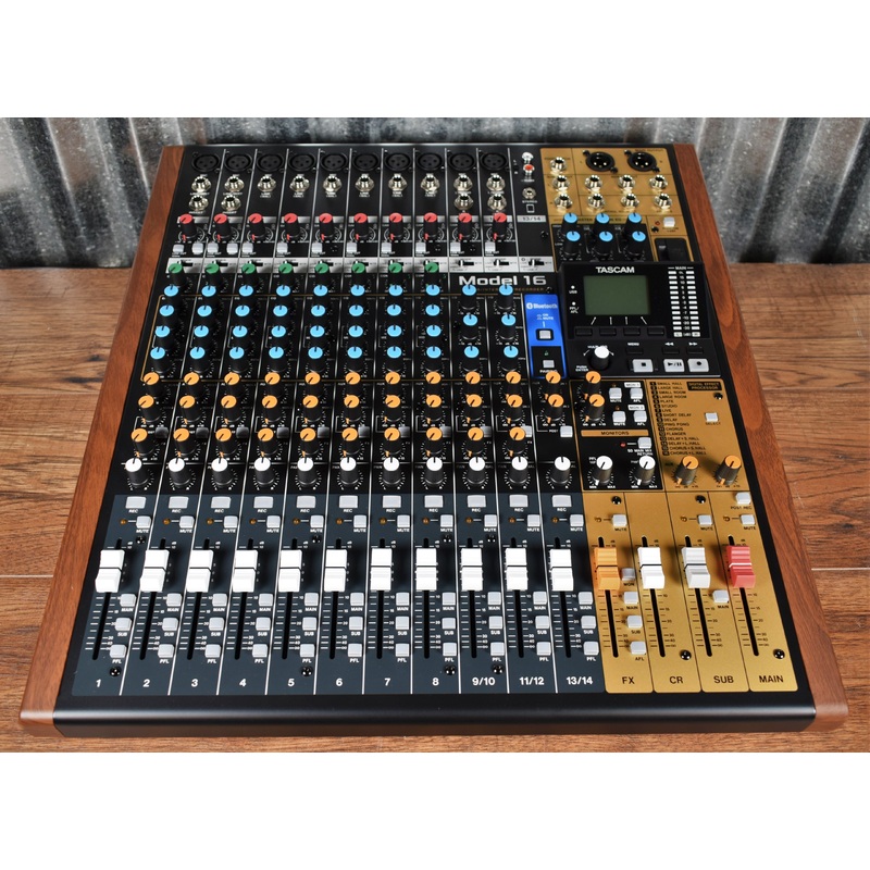 Tascam Model 16 Mixer USB Audio Interface Recorder Controller B Stock