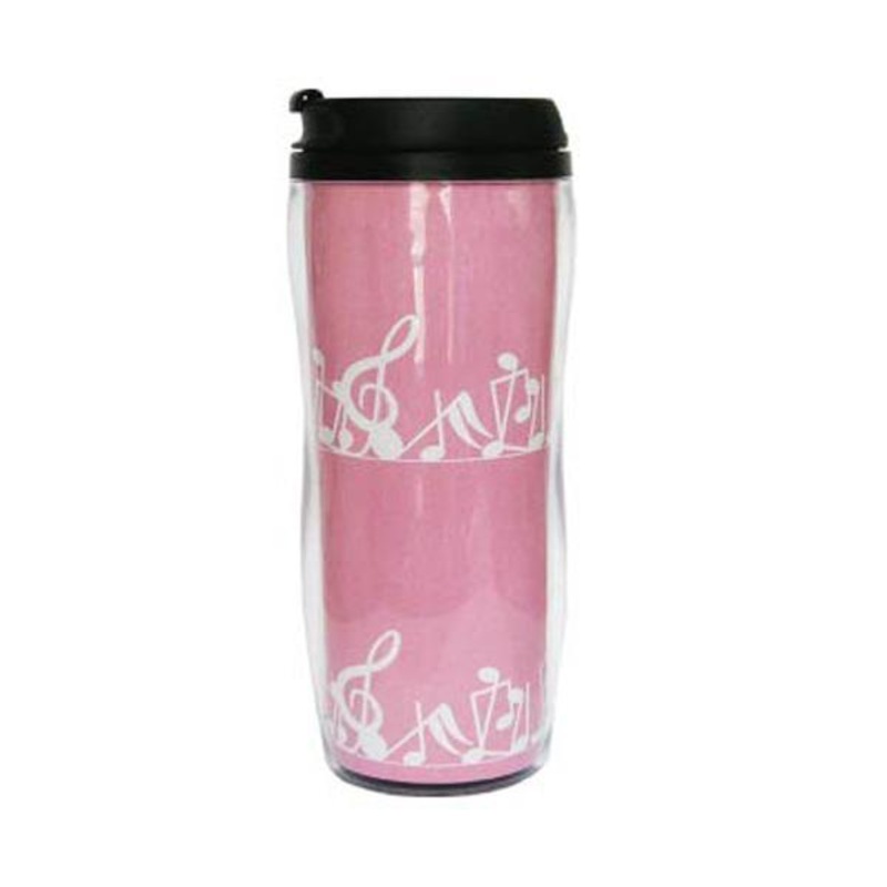 COMMUTER CUP-PINK NOTES