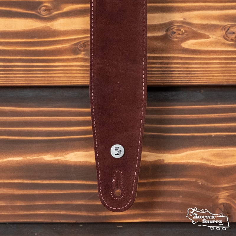 D'Addario / Planet Waves Suede Guitar Strap Burgundy 25SS03-DX