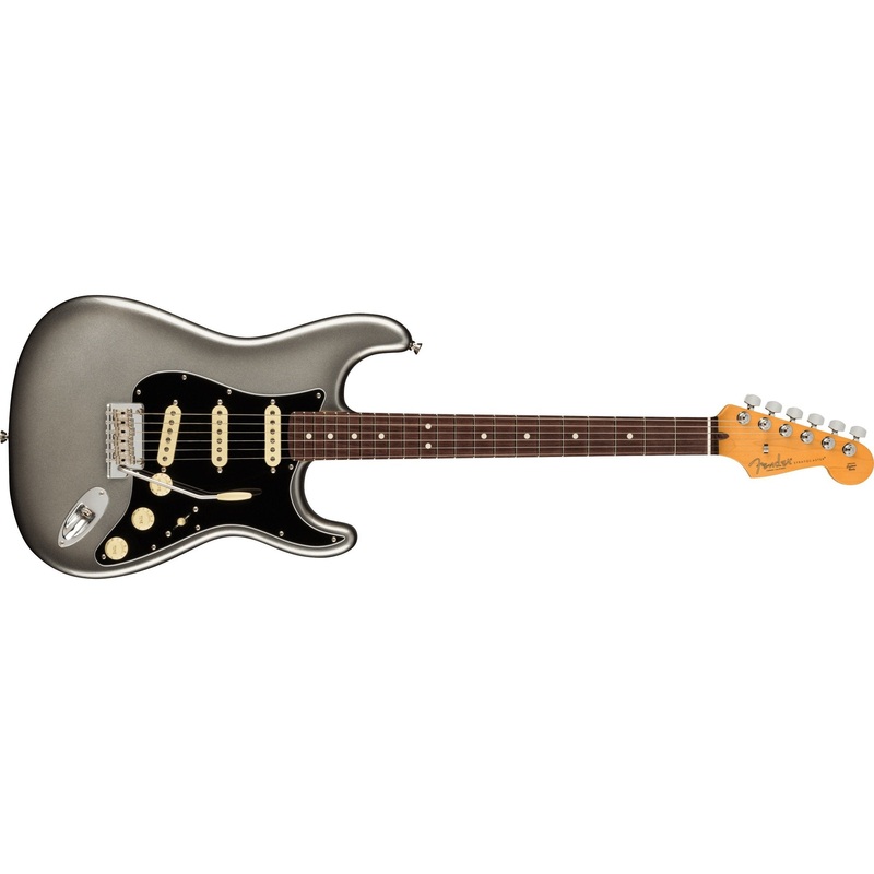 Fender American Professional II Stratocaster Electric Guitar with Hardshell Case-Mercury