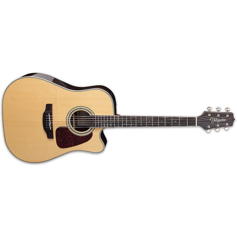 Takamine GD90CE-ZC Dreadnought Solid Spruce Top Acoustic/Electric Guitar with Gig Bag-Natural