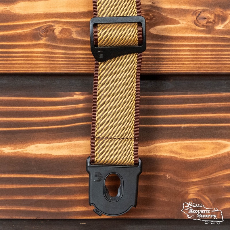 D'Addario Planet Lock Guitar Strap - Tweed