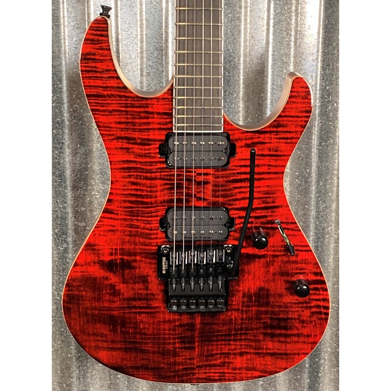 Vola Ares FR FM Tribal Red Gloss Guitar & Case #4343 Demo