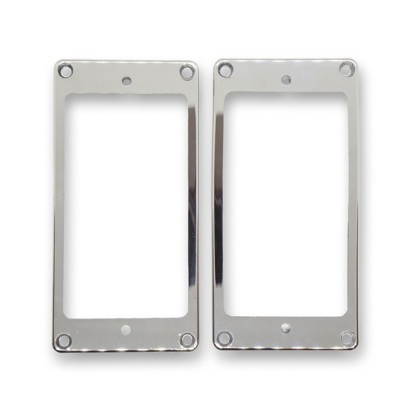 Plastic Humbucking Pickup Rings (Chrome)