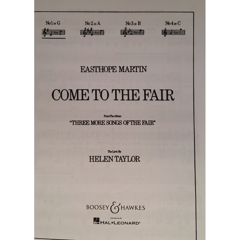 Come To The Fair, Low Voice - Martin/Taylor