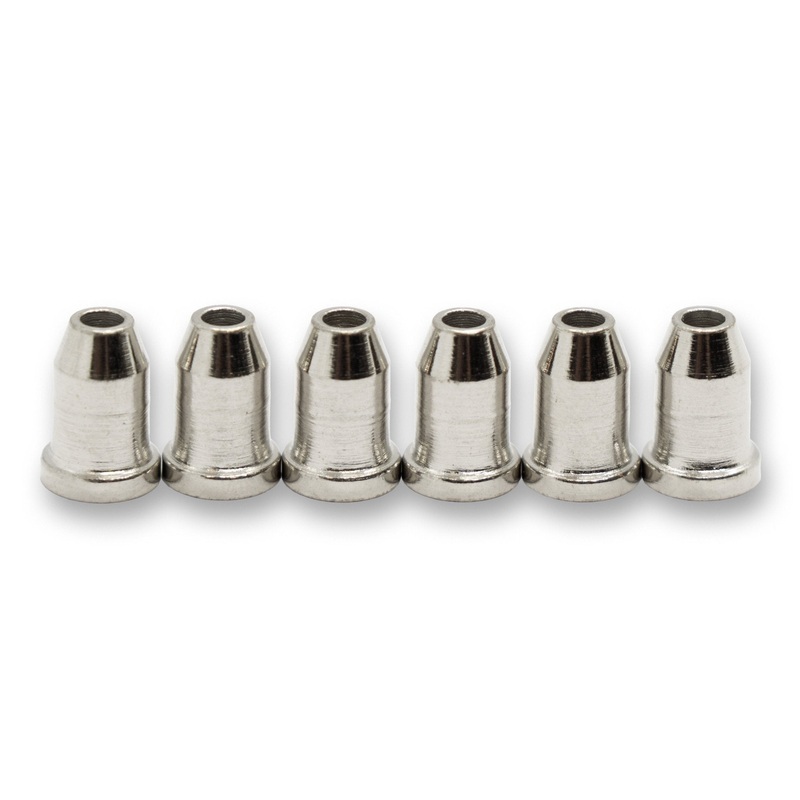 Conical String Through Ferrules x6 (Various Finishes) Chrome