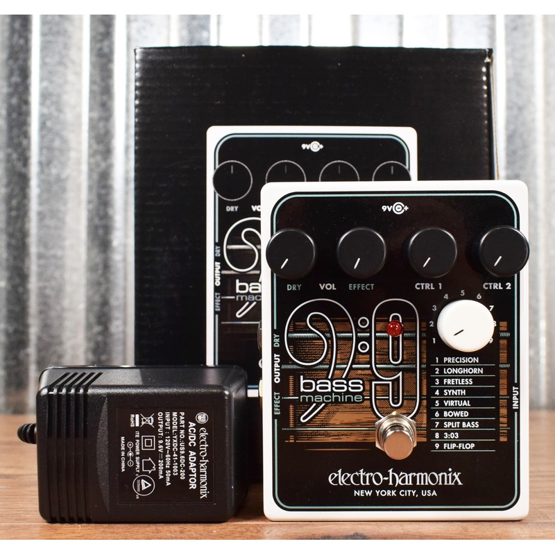Electro-Harmonix EHX Bass9 Bass Machine Synth Guitar Effect Pedal