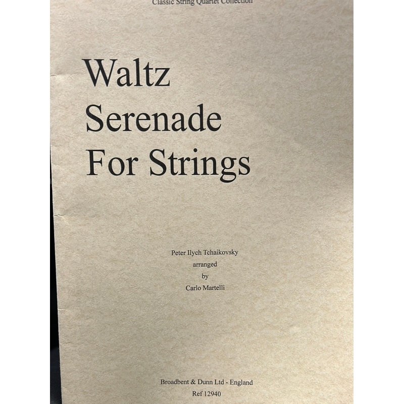Waltz Serenade for Strings - String Quartet - Tchaikovsky/Martelli