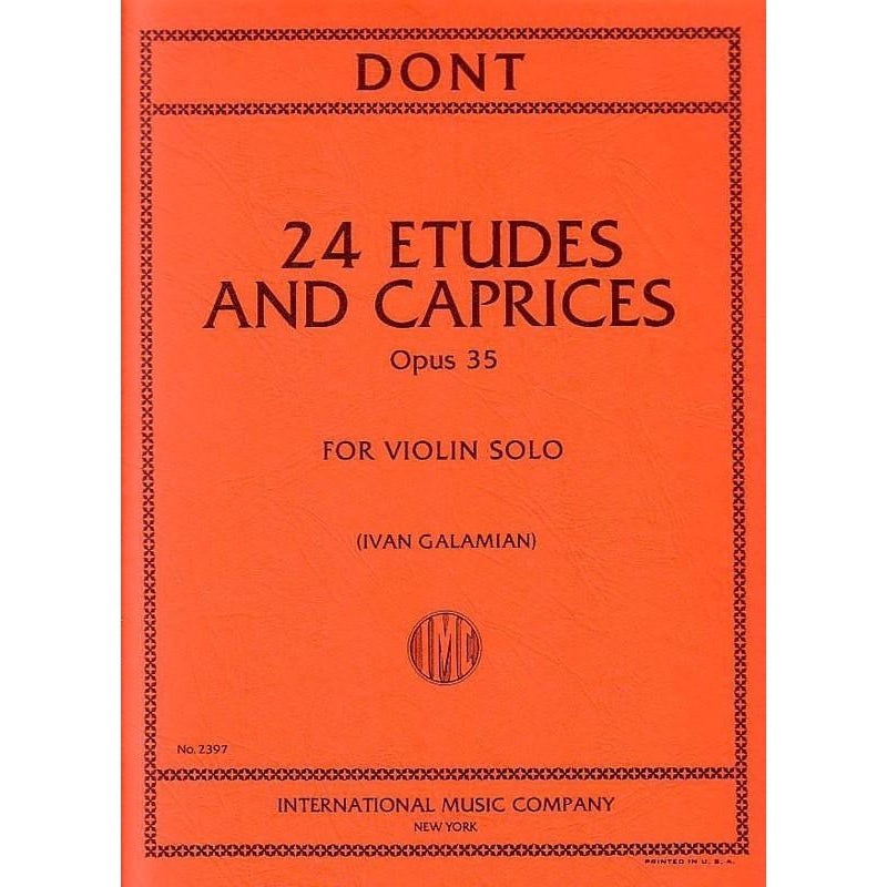 Dont - Etudes and Caprices Op. 35 (Galamian)