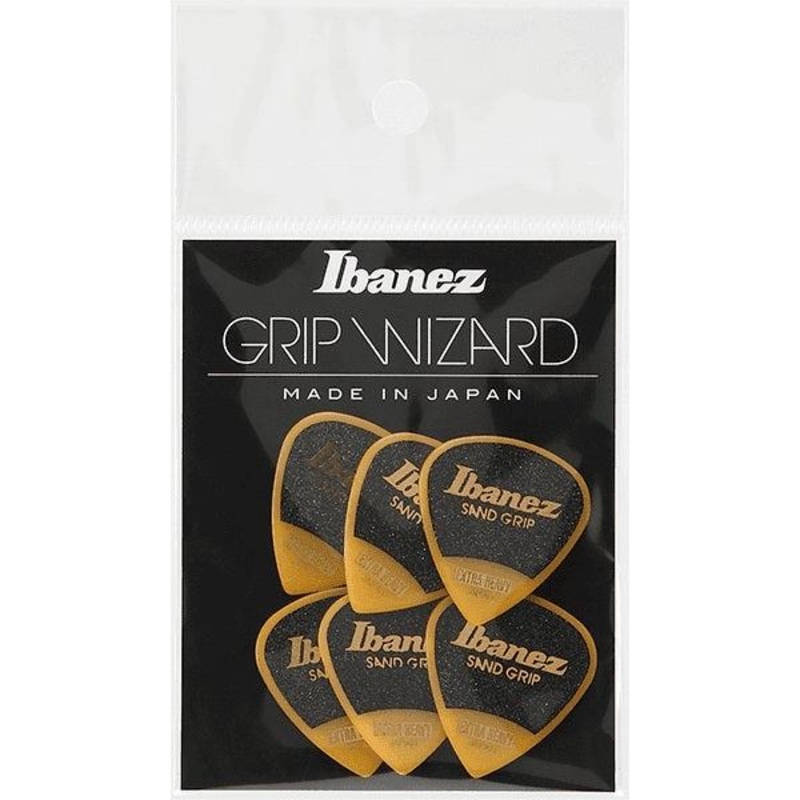 Ibanez Grip Wizard Guitar Picks 6-Pack 1.2mm-Yellow