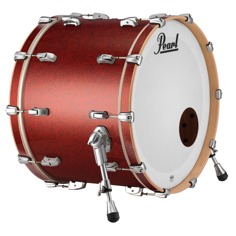 Pearl Music City Custom 22"x20" Reference Series Bass Drum w/BB3 Mount RED GLASS RF2220BB/C407