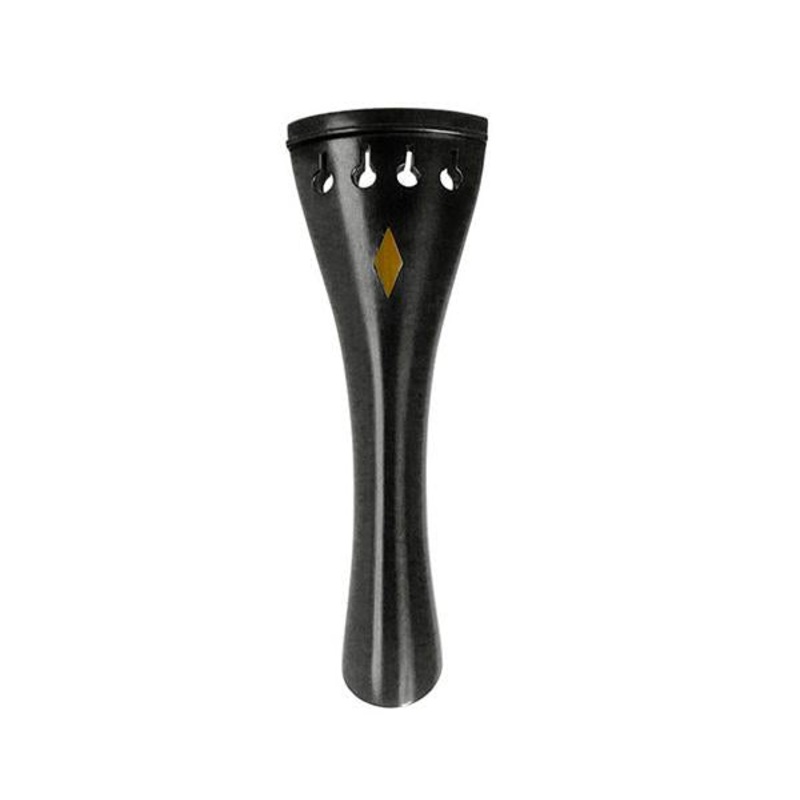 VIOLIN TAILPIECE-EBONY W/GOLD DIAMOND