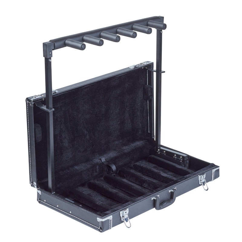 Warwick Rockstand Multiple 5 Guitar Bass Stand with Wood Case RS 20850 B/1