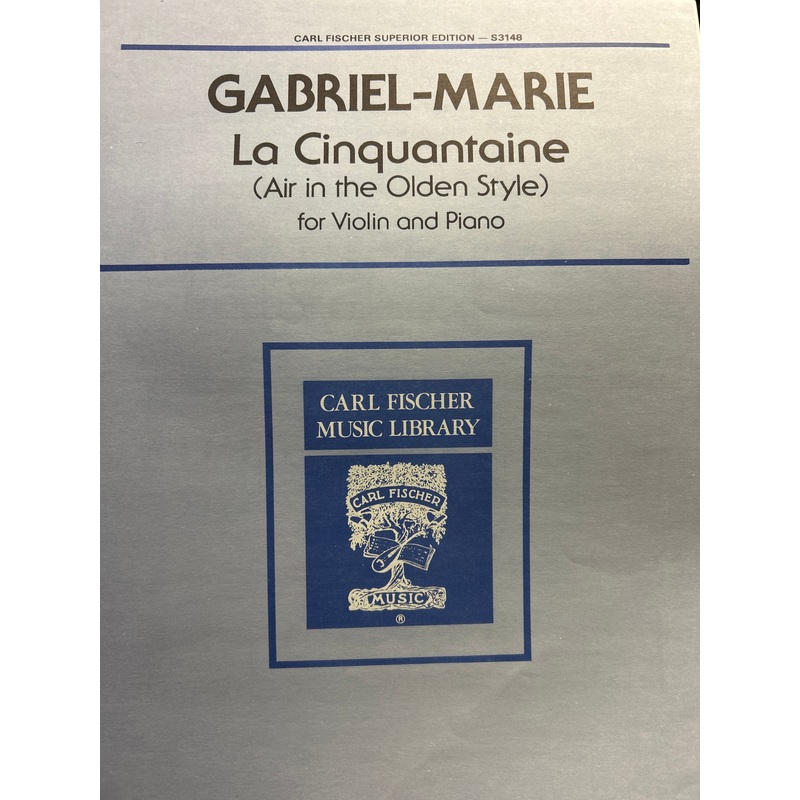 La Cinquantaine - Violin - Gabriel-Marie