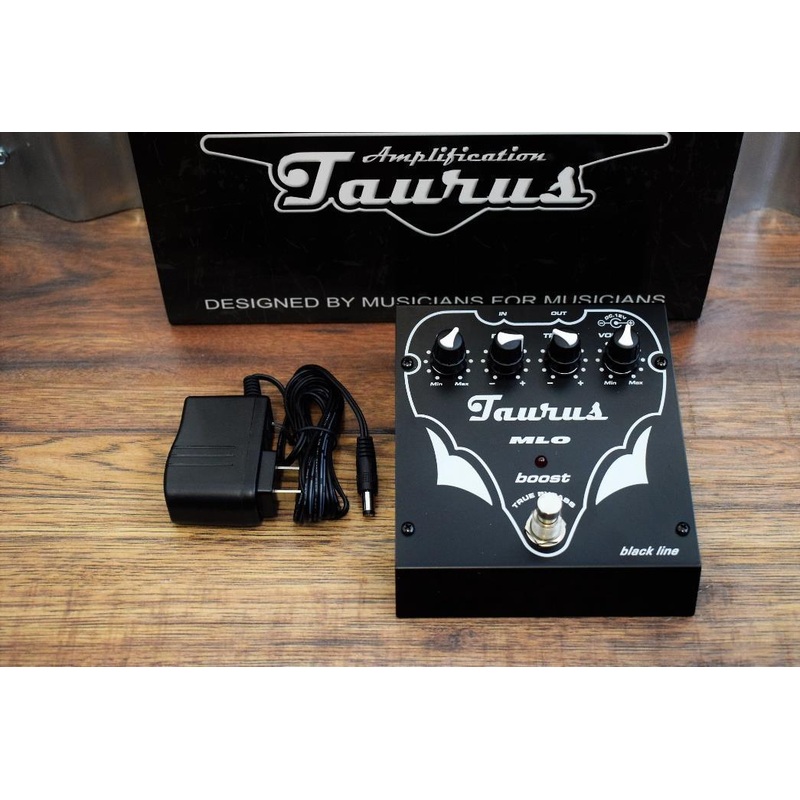 Taurus Amplification MLO BL Boost EQ Bass & Guitar Effect Pedal & AC Adapter
