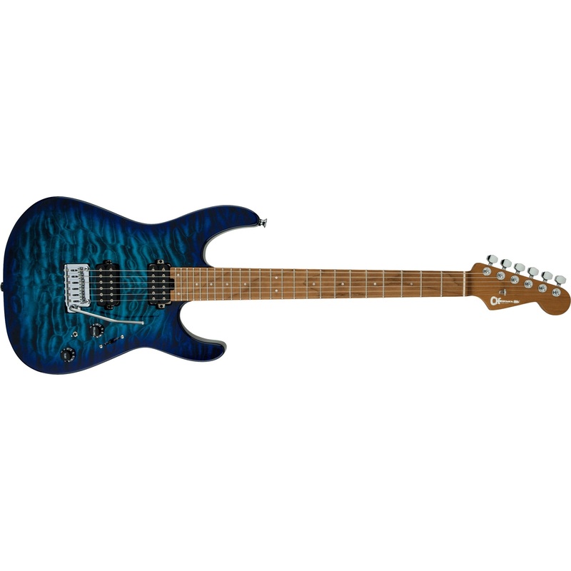Charvel Pro-Mod DK24 HH 2PT CM QM Electric Guitar-Chlorine Burst
