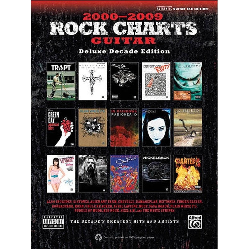 Rock Charts Guitar 2000-2009 Book (Deluxe Decade Ed.): The Decade's Greatest Hits and Artists
