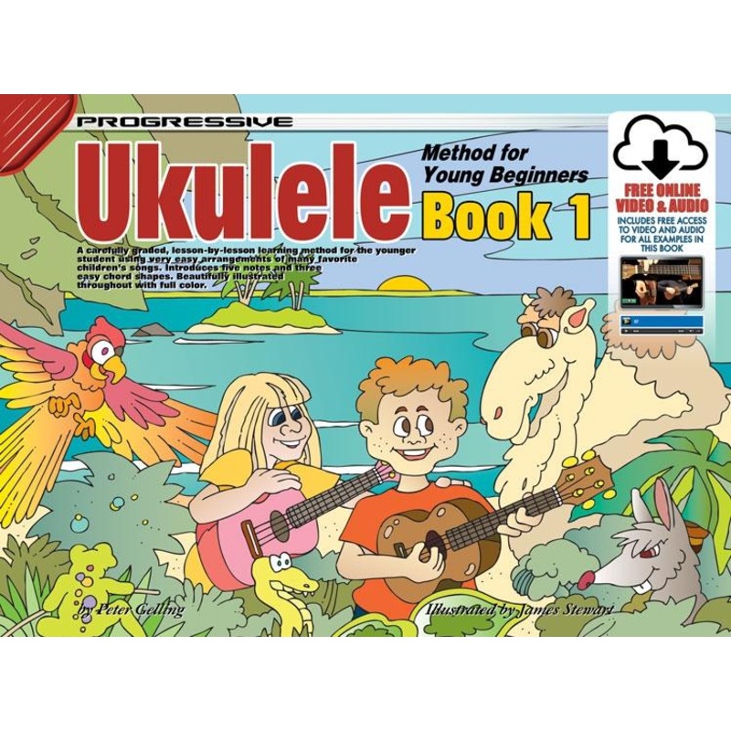 Progressive Ukulele Meth for Young Begin Bk 1 Book/OA