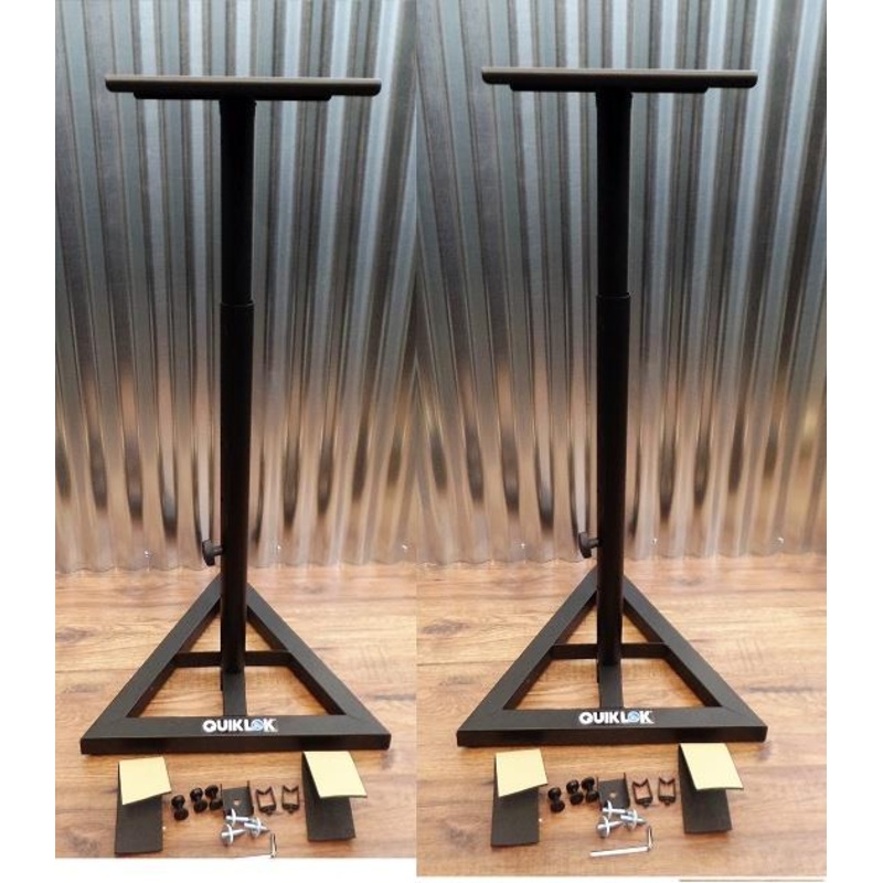 Quik-Lok BS-300 Height Adjustable Near-Field Monitor Stands Pair *