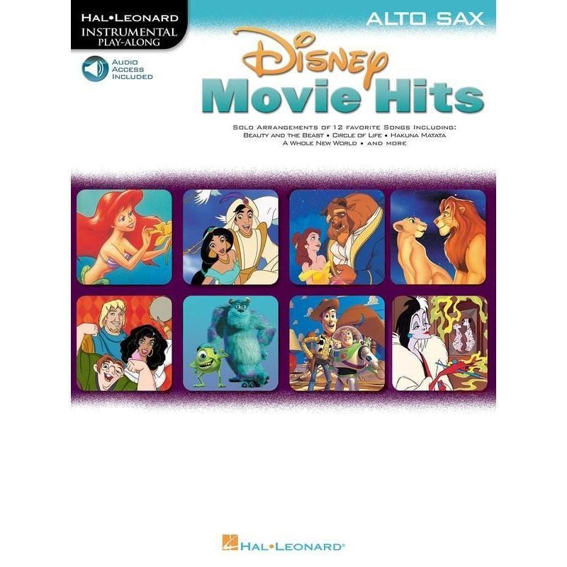 Disney Movie Hits for Alto Saxophone Instrumental Playalong
