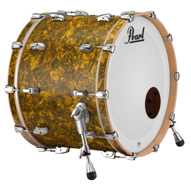 Pearl Music City Custom 18"x14" Reference Series Bass Drum w/o BB3 Mount GOLDEN YELLOW ABALONE RF1814BX/C420