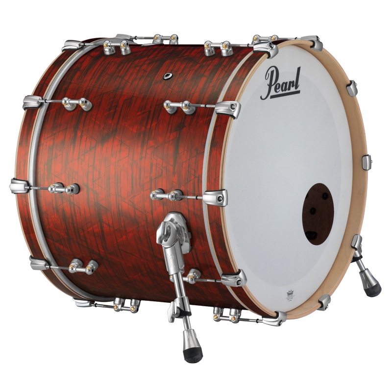 Pearl Music City Custom Reference Pure 20"x16" Bass Drum w/BB3 Mount RED ONYX RFP2016BB/C403