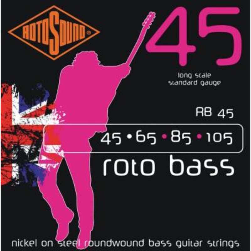 Rotosound RB45 Roto Bass 4-String Bass Strings Long Scale 45-105