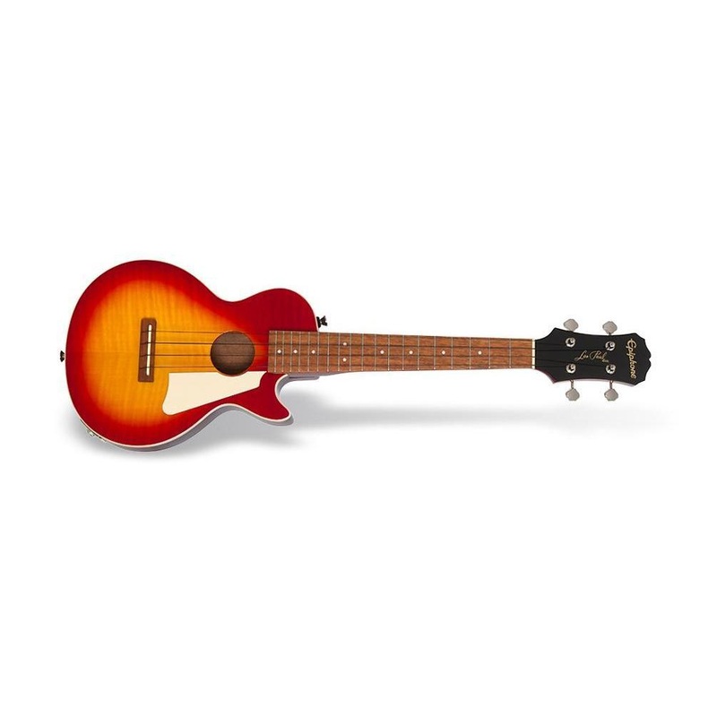 Epiphone EUKTLPHSNH Les Paul Tenor Ukulele with Gig Bag-Cherry Sunburst